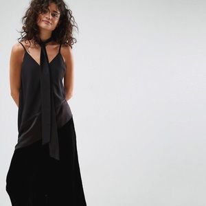 ASOS Asymmetric Cami with Skinny Scarf US4